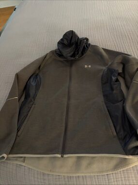 Under Armour Women’s  Full-Zip Hooded Performance Jacket - Dark Gray/Black
